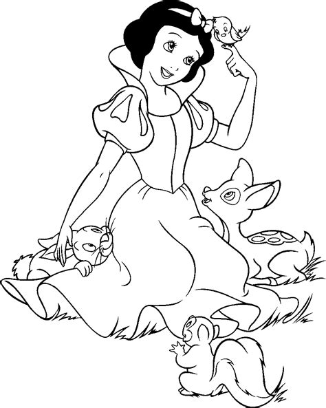 snow white coloring pages  coloring pages  kids