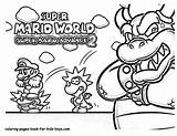 Coloring Mario Pages Super Advance Bros Games Print sketch template