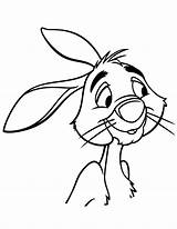 Rabbit Coloring Pooh Winnie Pages Characters Disney Bunny Printable Rabbits Draw Drawing Clipart Cliparts Kids Easter Colouring Library Cartoon Clip sketch template