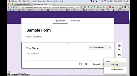 google forms tutorial creating youtube