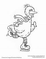 Christmas Coloring Sesame Street Pages Clipart Muppets Bird Cliparts Library Big Clip Elmo Clipground Muppet Popular sketch template