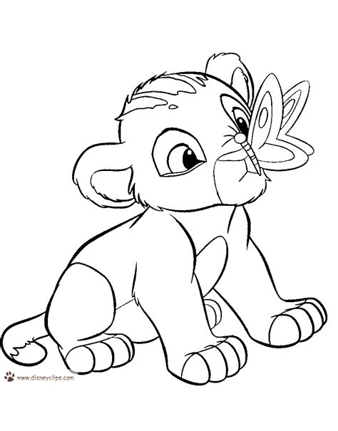 printable disney coloring pages lion king