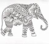 Olifant Coloring sketch template
