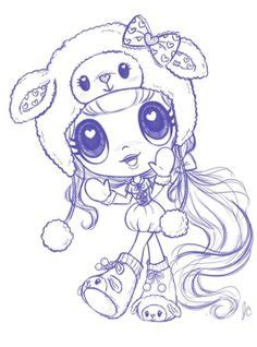 kawaii crush coloring pages