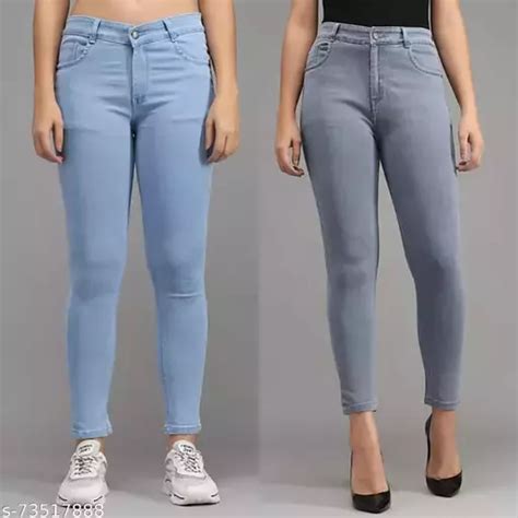 Single Button Stretchable Skinny Fit Ankle Length High Rise Denim Jeans