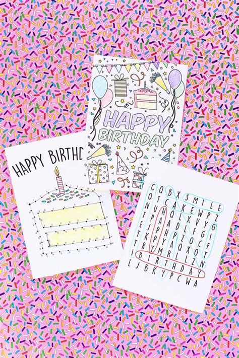 handmade birthday card ideas diy birthday cards  printables