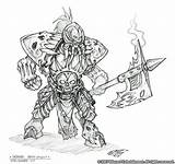 Death Knight Pages Warcraft sketch template