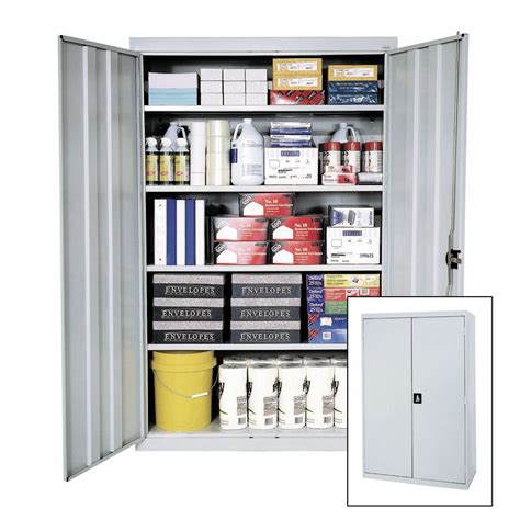 Sandusky Lee Elite Light Grey Metal Storage Cabinet 36l X 18d X 72h