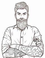 Moustache Homme Adulte Movember Artherapie Omeletozeu Hipster Barba Personnage Homem sketch template