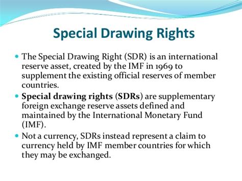 special drawing rights sdr bonds rate imf basket money