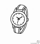 Orologio Polso Orologi Disegnidacolorareonline Clipartmag sketch template