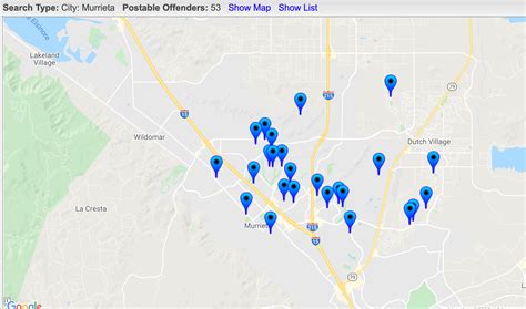 53 Registered Sex Offenders In Murrieta Map Murrieta Ca Patch
