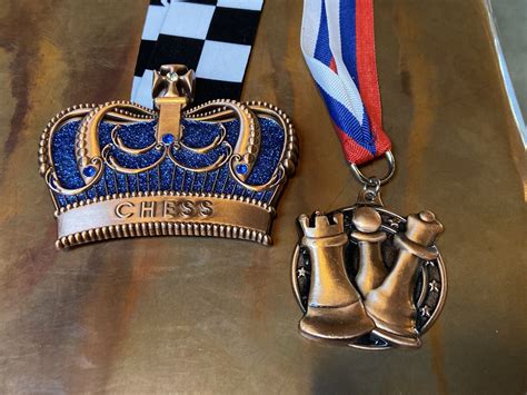 kings crown ultimate chess medal gold silver  bronze american