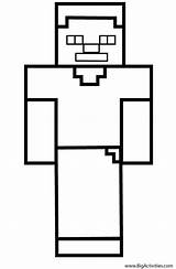 Minecraft Steve Coloring Colouring Pages Color Print Enderman Herobrine Printable Mobs Online Search Bar Case Looking Top sketch template