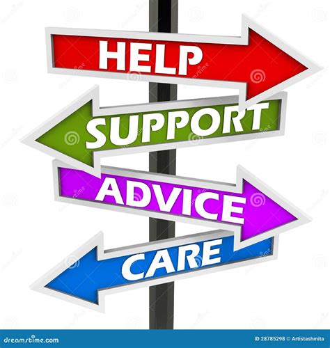 support advice care stock illustration illustration