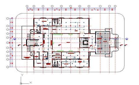 multi story shopping center floor plan details dwg file cadbull