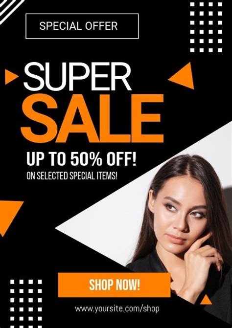 super sale special offer flyer ad   fashion poster super sale