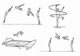Gymnastics Coloring Large Edupics Pages sketch template