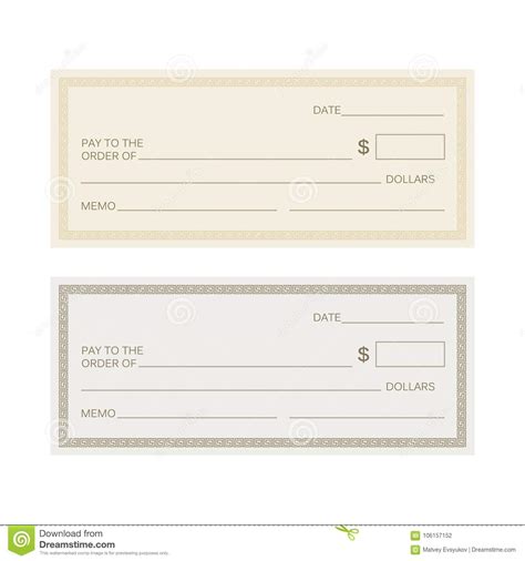 Blank Check Template Check Template Banking Check Templ