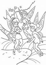 Coloring Pages Fairy Fawn Tinkerbell Kids Rosetta Disney sketch template