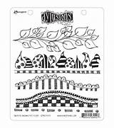 Dylusions Dyan Cling Reaveley Further Stamp sketch template