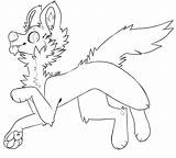 F2u Furry Canine Animal sketch template