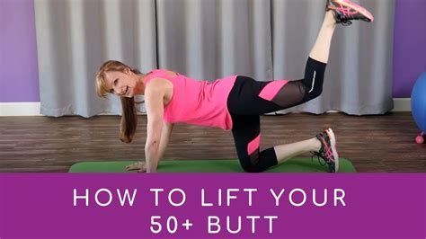 butt lifting workout fitness for women over 50 youtube