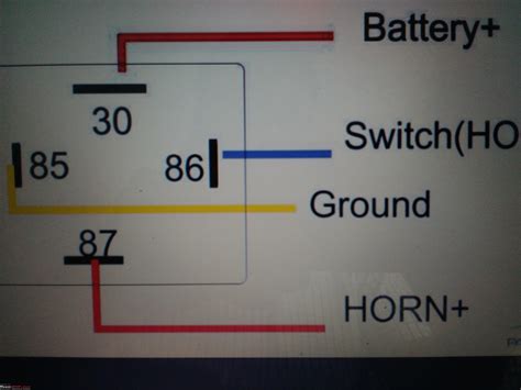 horn relay wiring diagram