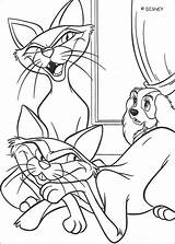 Coloring Siamese Pages Cats Print Color Belle Tramp Lady Disney Hellokids Clochard Et Le sketch template