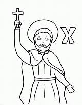 Francis Assisi Dominic Saints Sketch Savio sketch template
