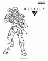 Destiny Coloring Titan sketch template