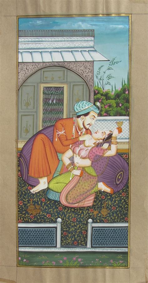 Magnificient Mughal Love Scene By Unknown Mughal