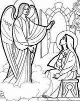Colorare Disegni Annunciazione Nascosti Immagini Vergine sketch template