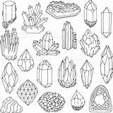 Coloring Gem Pages Crystal Drawing Crystals Gemstone Gems Doodle Minerals Illustration Bullet Journal Tattoo Drawings Draw Line Getdrawings Clipart Inspo sketch template