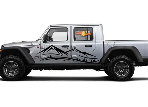 stripes  auto manufacturer jeep stripes paramount solid jeep gladiator side body graphics