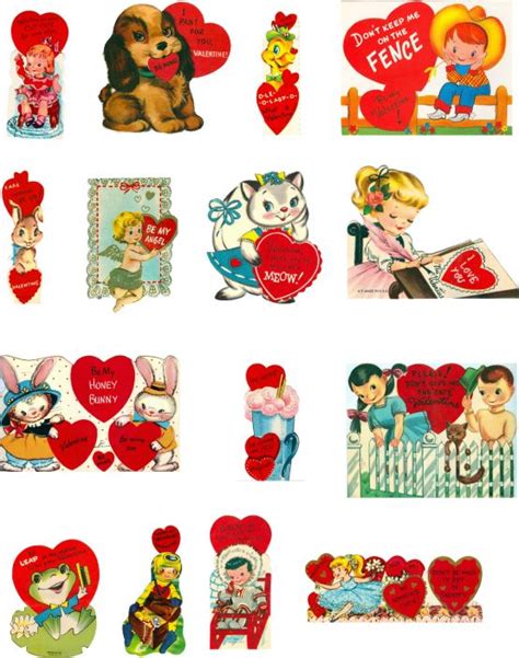 vintage valentine cards  printable  printable templates