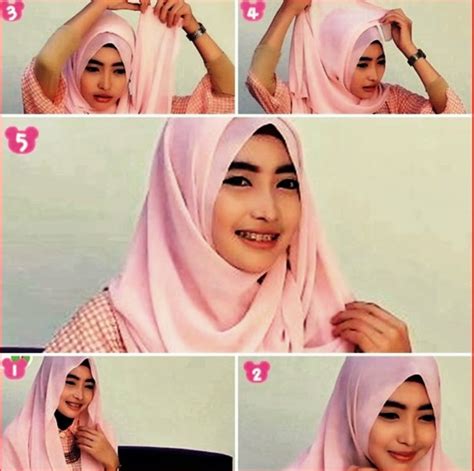 tutorial hijab pashmina sifon wajah bulat tutorial hijab pashmina modern