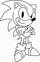 Coloring Sonic Hedgehog Pages Running Color Popular sketch template
