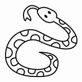 Serpiente Serpientes Animales sketch template