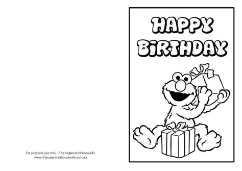 printable birthday coloring pages printable birthday cards  color