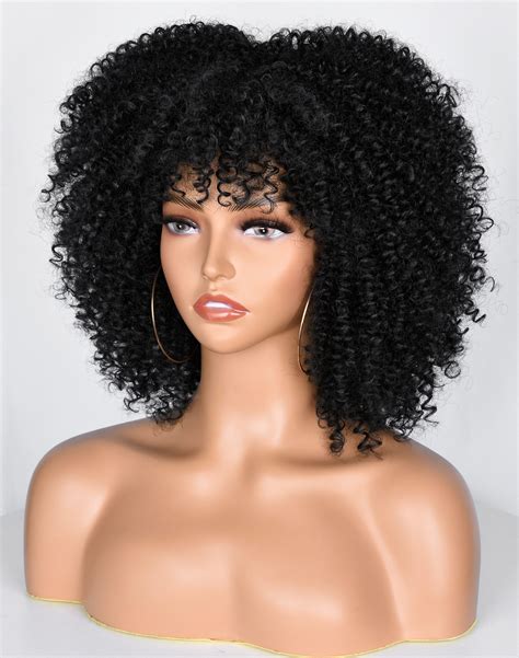 short curly wigs  bnags  black women kinky curly afro etsy