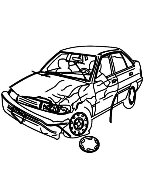 car accident coloring page  file svg png dxf eps
