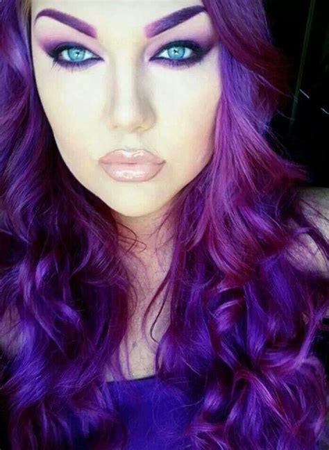 Purple Hair Purple Eyeshadows