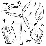 Naturales Energía Windenergie Wendet Skizze Schets Bezwaar Heeft Viento Eólica Renovables Molinos Aprovechamiento Eléctrica sketch template