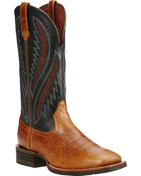ariat mens venttek quickdraw square toe western work boots boot barn