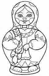 Coloring Pages Matryoshka Choose Board sketch template
