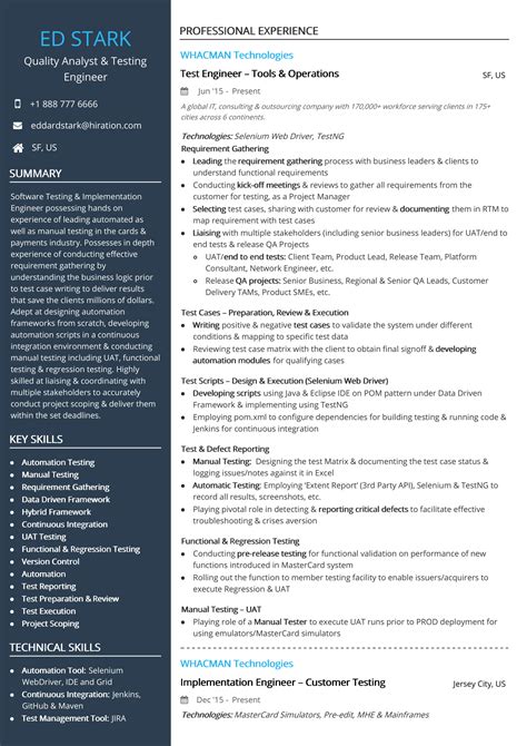 technology resume examples resume samples