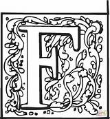 Lettera Letter Buchstabe Supercoloring Lettere Ornament Disegno Ausmalbild Stampare Segni Dizionario Colouring Buchstaben Ornamentali sketch template