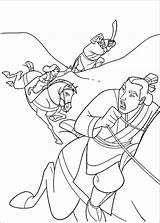 Mulan Coloring Pages Coloring2print sketch template