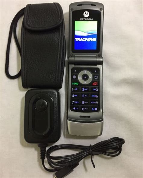 Motorola W376g Silver Tracfone Flip Cellular Phone Ebay